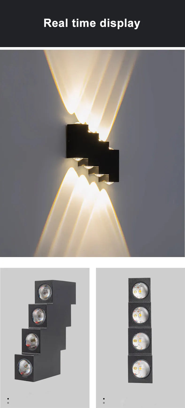 SHOP7D_Outdoor Wall Lamp Waterproof Washing Wall Lamp Emitting Light Up And Down Modern Led Courtyard Lamp