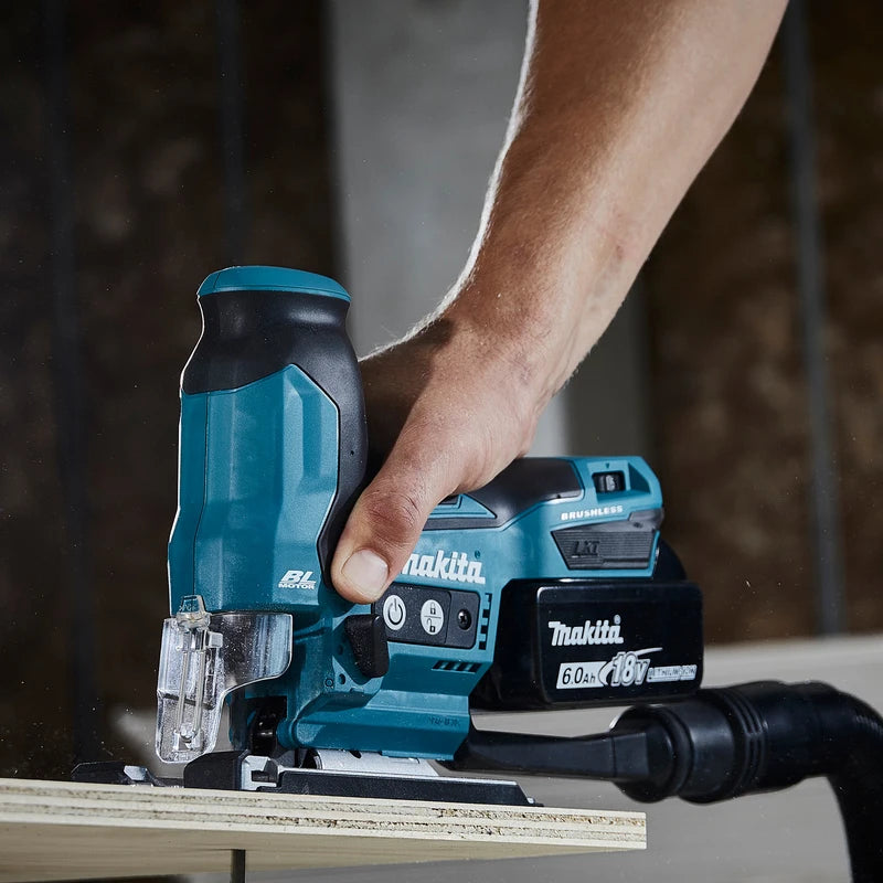 SHOP7D_MAKITA Original DJV185 Jig Saw Cordless Brushless Compact Handle 18V Speed Household Adjustable Multi-Function Woodworking Power