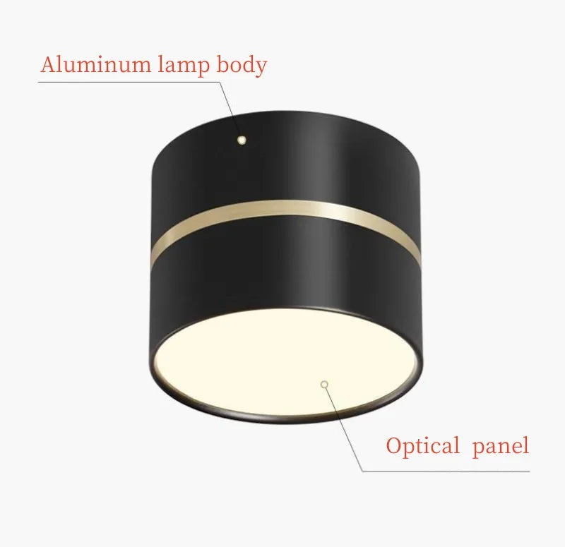 SHOP7D_Nordic surface mounted dimmable anti-glare LED downlights 7W 10W 15W ceiling lights AC110V 220V spot lights hotel mall