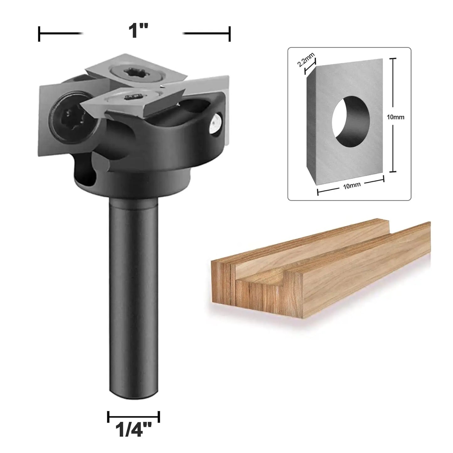 SHOP7D_2-Flute Wood Planer Bit 25.4 31.75mm Cutting Diameter 6.35mm Shank Spoilboard Surfacing Router Bit Insert Carbide Slab