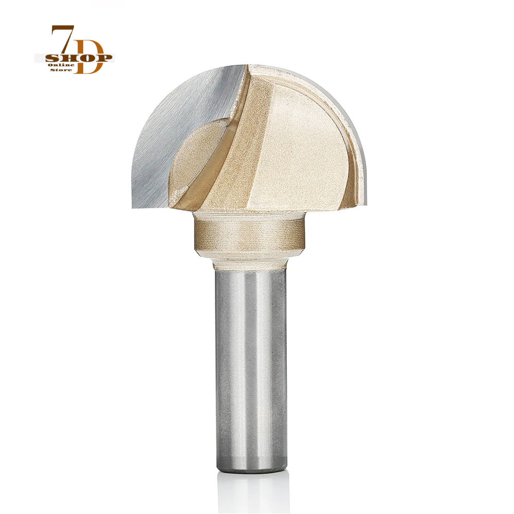 SHOP7D_Core Box Round Cove Nose Bit Tungsten Carbide CNC Woodworking Groove Tools Router Bits for Wood 1/2 1/4 Shank Milling Cutter