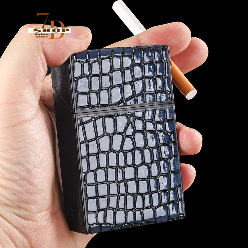 SHOP7D_New Cigarettes Case Holder Slim 20-piece Pocket Box Storage Small Cigarettes Container Cigarettes Protective Case Hand Roll