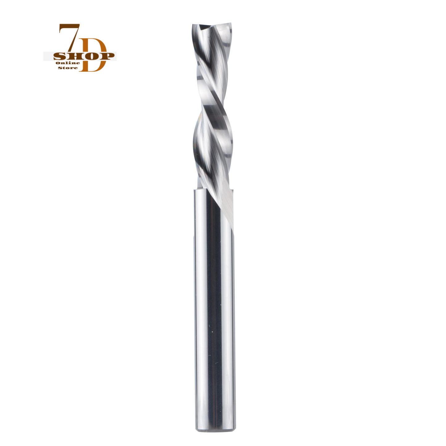 SHOP7D_1pc Downcut Spiral Solid Carbide Milling Cutter 1/4 inch Shank 2 Flutes Woodworking End Mill for Wood Carving Slotting