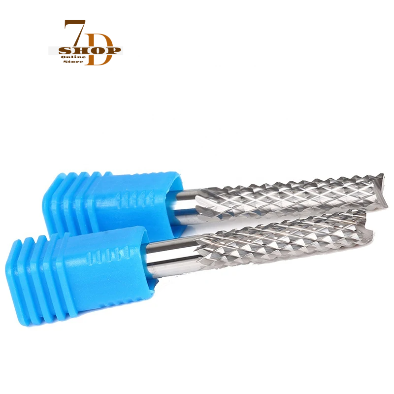 SHOP7D_10pcs 3A 3.175/6/8/10/12mm Carbide Tungsten Corn Cutter Cutting PCB Milling Bits End Mill CNC Router Bits Cnc Mill Milho Fresa