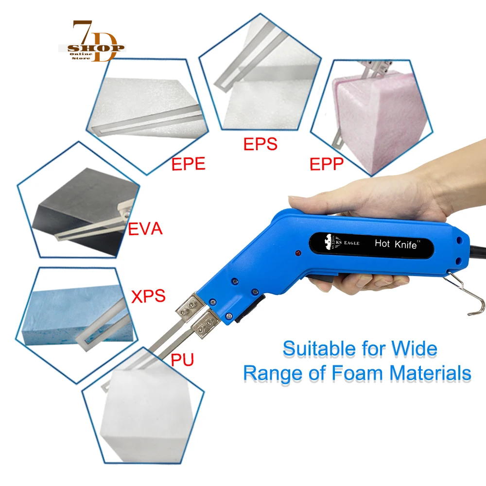 SHOP7D_Electric Styrofoam Cutter Cutting Machine Styro Foam Cutting Knife Tool Set Alloy Portable Foam Cutting Knife Tool Heating Wire