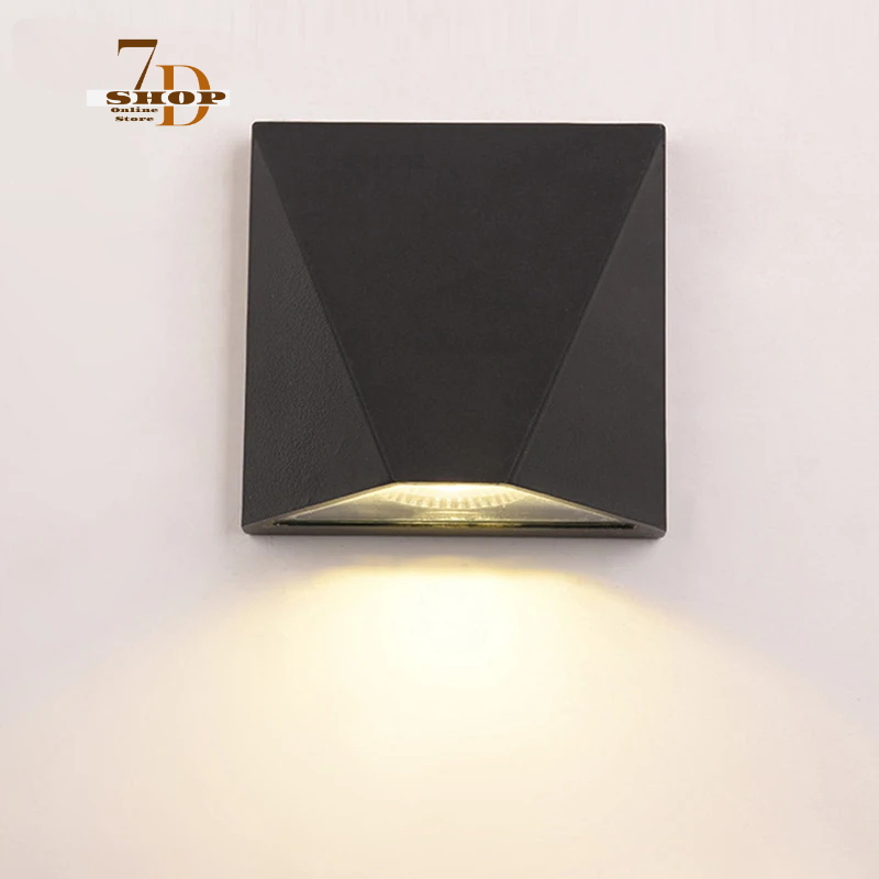 SHOP7D_Modern Minimalist LED Wall Lamp Indoor Outdoor Waterproof Wall Lamp Courtyard Aisle Porch Balcony Light Fixture IP65 AC85-265V