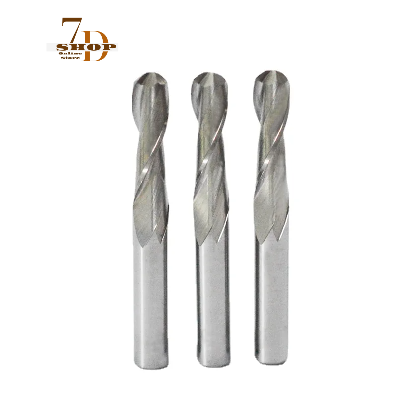 SHOP7D_50Pcs/1lot 3.175mm 2 Flute Spiral Ball Nose End Mill CNC Router Bits For Wood milling cutter CNC Tools