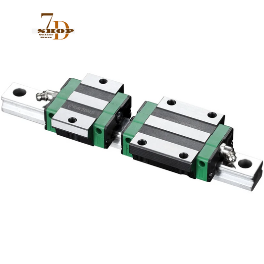 SHOP7D_Linear Guide HGH15 HGH20 HGH25 HGH30 Block 100mm to 1000mm Rail Carriage Cnc 3d Printer Part Miniature